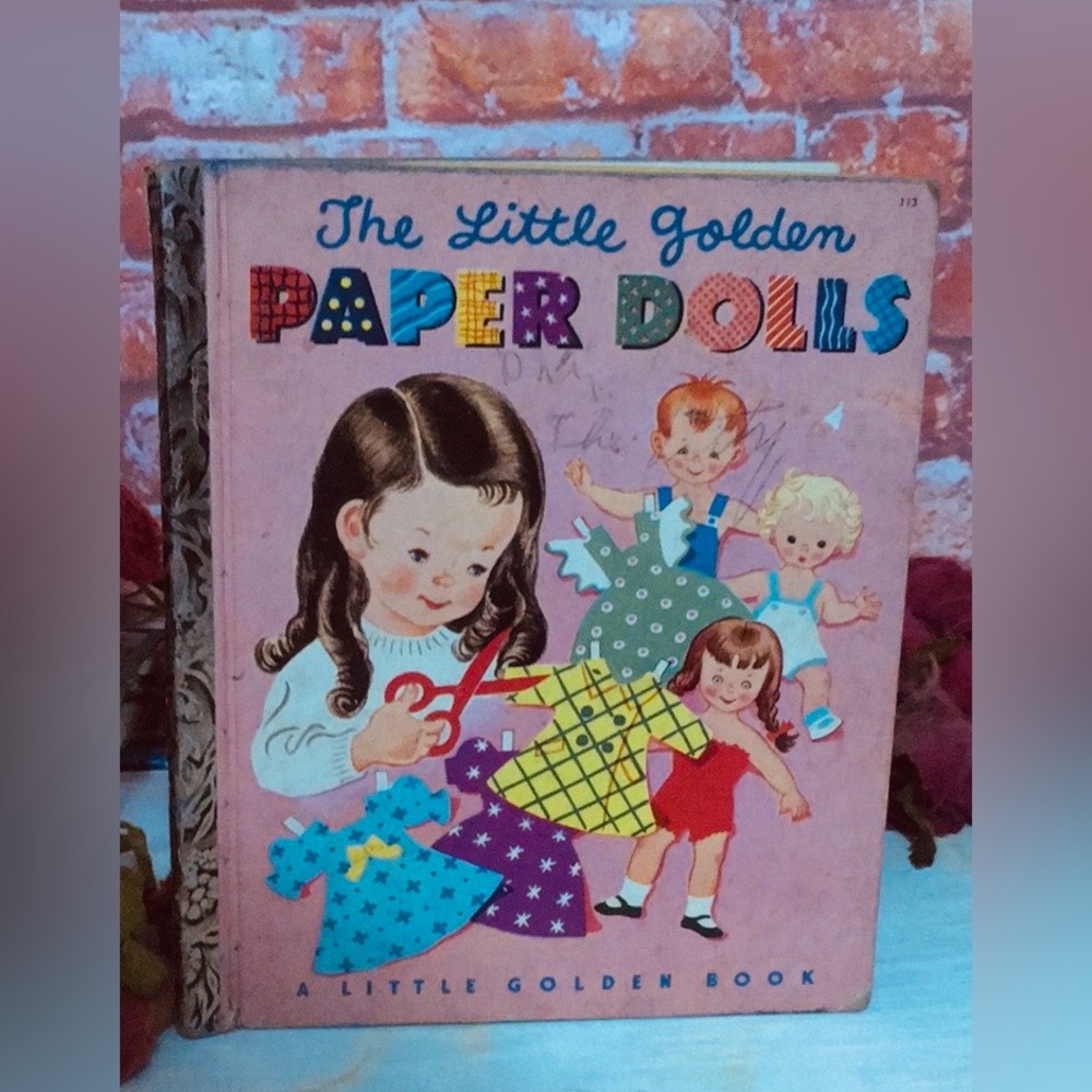 Vintage 1951 The Little Golden Paper Dolls
